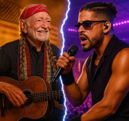 “THE OUTLAW OR THE ICON? WILLIE NELSON VS. BAD BUNNY — WHO SHOULD OWN THE HALFTIME SHOW?”