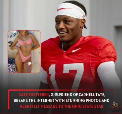 Kate Fuetterer, girlfriend of Carnell Tate, breaks the internet with stunning photos and heartfelt message to the Ohio State star
