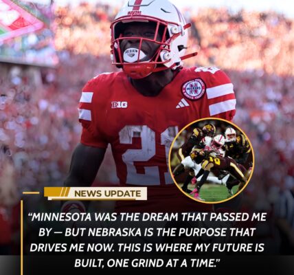 Emmett Johnson Turns Heartbreak into Fuel: Nebraska’s Rising Star Looks Beyond the Loss to Minnesota