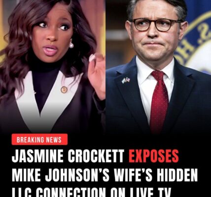 Jasmine Crockett Confronts Speaker Mike Johnson With Explosive Documents Linking His Wife to Hidden LLC — Hearing Erupts in Chaos