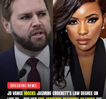 JD Vance Mocked Jasmine Crockett's Law Degree on Live TV....BUT Her 5-Sentence Response Left the Studio Silent and America in Sh0ck....