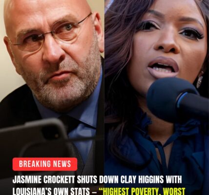 BREAKING NEWS : Clay Higgins tried to insult Jasmine Crockett — but she ended him with Louisiana’s own stats...
