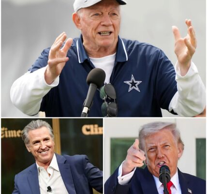 Jerry Jones Sparks Firestorm After Mocking Democrats for Calling Gavin Newsom “Future President”