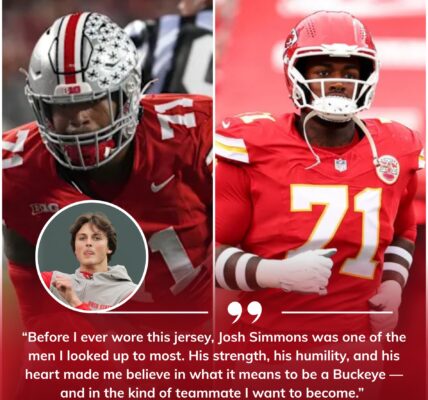 🏈 BREAKING: Josh Simmons Shares Emotional Family Update — Julian Sayin Pays Heartfelt Tribute to His Former Idol and the Man Who Inspired His Ohio State Journey