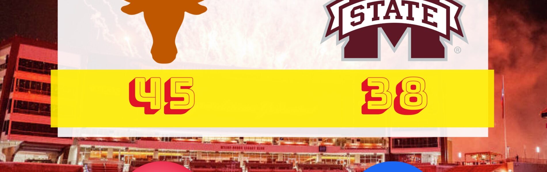🚨 BREAKING UPDATE: Texas Longhorns Defeat Mississippi State Bulldogs 45-38 in Overtime After Stunning Fourth-Quarter Rally