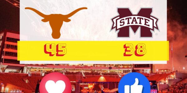 🚨 BREAKING UPDATE: Texas Longhorns Defeat Mississippi State Bulldogs 45-38 in Overtime After Stunning Fourth-Quarter Rally