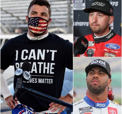 After finishing 4th at the YellaWood 500, Bubba Wallace accused Chase Briscoe of calling him a “stupid black guy,” presenting shocking evidence. Briscoe fired back with a furious 15-word denial, sparking an urgent investigation by race officials!