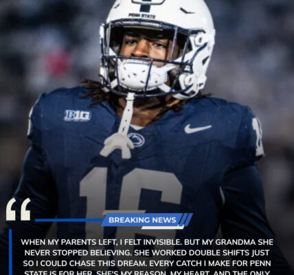 🚨Penn State Player's Heartbreaking Journey: Abandoned by Parents, Raised by Grandma, and Now Living the Football Dream 🙏