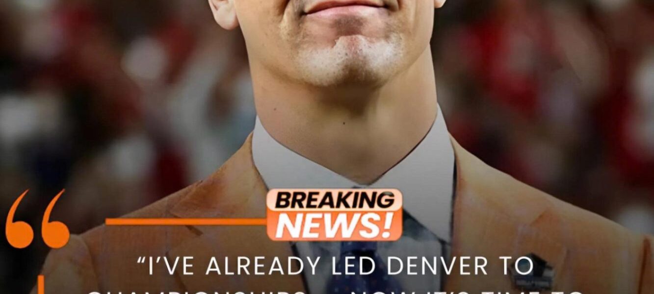 BREAKING: Former Denver Broncos Peyton Manning has announced he's running for lieutenant governor of the State of Colorado, calling himself a political outsider and saying he was inspired by the late activist Charlie Kirk to "get off the sidelines" and save our country.