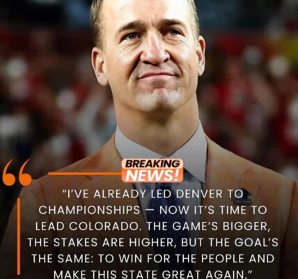 BREAKING: Former Denver Broncos Peyton Manning has announced he's running for lieutenant governor of the State of Colorado, calling himself a political outsider and saying he was inspired by the late activist Charlie Kirk to "get off the sidelines" and save our country.
