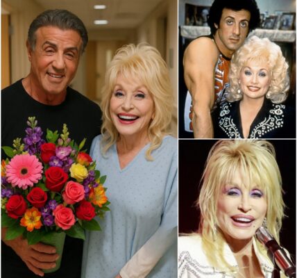 30 MINUTES AGO: Sylvester Stallone brings flowers to celebrate Dolly Parton's hospital discharge and a big smile