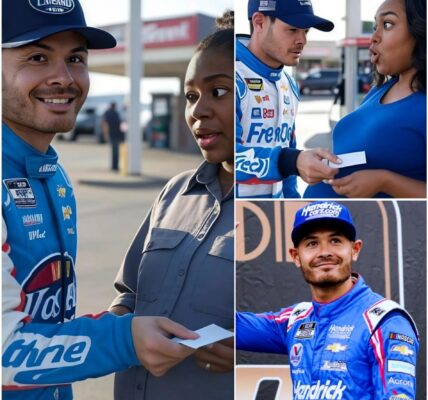 SHOCKING NEWS: Kyle Larson Quietly Gifts a Large Sum of Money and a “Special Present” to Pregnant Black Woman at Gas Station — No Cameras, Just Tears and Humanity! This didn’t happen on live TV 472
