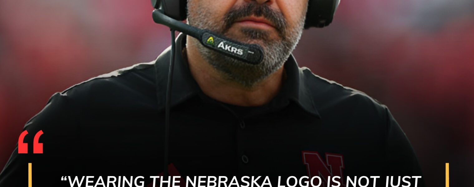 Wearing the Logo: Coach Matt Rhule’s Bold Stand for Unity, Responsibility, and Respect at Nebraska