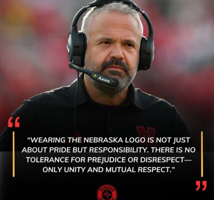 Wearing the Logo: Coach Matt Rhule’s Bold Stand for Unity, Responsibility, and Respect at Nebraska