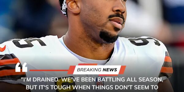 Myles Garrett Breaks His Silence: “I’m Drained” — A Wake-Up Call for the Cleveland Browns