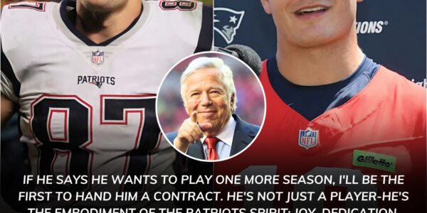 After Witnessing Drake Maye's Sublime Performance with the Patriots, Legend Rob Gronkowski Makes Moves That Have Fans Speculating He’ll Sign a One-Year Deal to Team Up with the Young QB