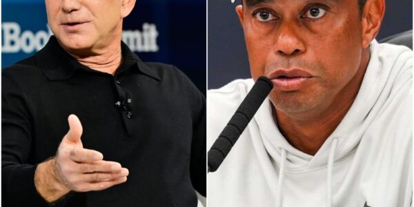 “Wake up, Jeff.”🔴 Tiger Woods suddenly announced that he would pull all of his endorsement deals and business partnerships from Amazon, criticizing Jeff Bezos’ relationship with T.r.u.m.p. The statement quickly became an ultimatum that silenced both Bezos and the public.