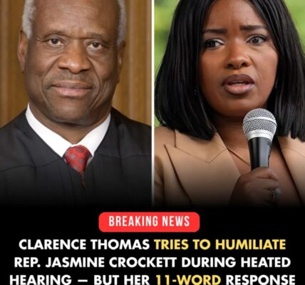 BREAKING: CLARENCE THOMAS TRIES TO HUMILIATE REP. JASMINE CROCKETT DURING HEATED HEARING...