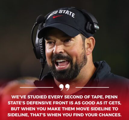🏈 BREAKING: Coach Ryan Day Reveals Tactical Masterplan Ahead of Penn State Clash — “This Is About Execution, Not Just Emotion”
