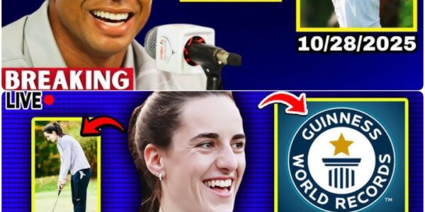 ⛳😱 “Tiger Woods STUNNED — Caitlin Clark Just SHATTERED a Golf World Record!”