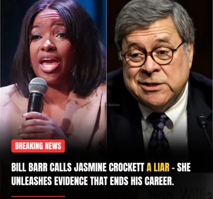 Bill Barr calls Crockett “liar” — she flashes proof live, shocking the studio!