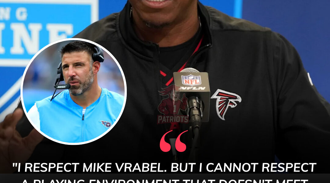 Raheem Morris blames turf, Vrabel’s icy reply leaves him speechless after Patriots’ stunning win!