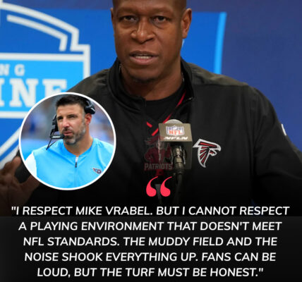 Raheem Morris blames turf, Vrabel’s icy reply leaves him speechless after Patriots’ stunning win!