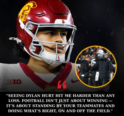 Jayden Maiava Skips USC Celebration to Rush to Dylan Raiola’s Side, Earning Respect Across College Football