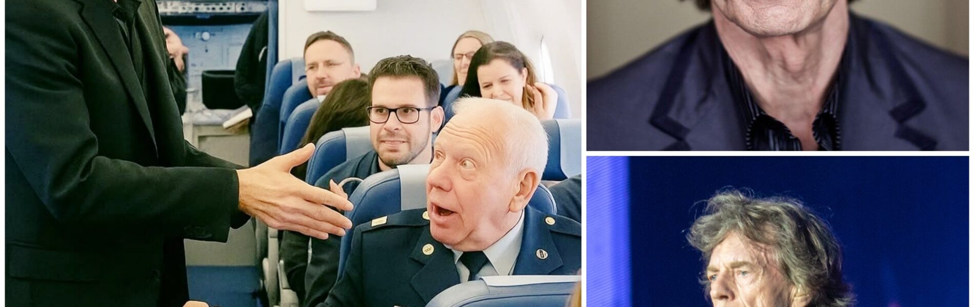 BREAKING: Mick Jagger’s Heartwarming Act of Kindness for U.S. Veteran on Flight AA245 🇺🇸✈️