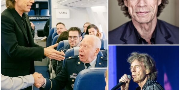 BREAKING: Mick Jagger’s Heartwarming Act of Kindness for U.S. Veteran on Flight AA245 🇺🇸✈️