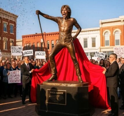 🗿 BRONZE STATUE OF MICK JAGGER UNVEILED — BUT WHAT’S HIDDEN INSIDE HAS THE WORLD TALKING