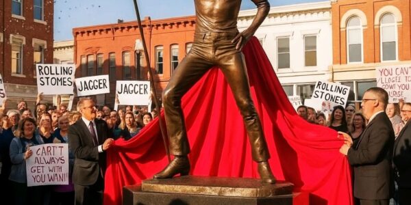 🗿 BRONZE STATUE OF MICK JAGGER UNVEILED — BUT WHAT’S HIDDEN INSIDE HAS THE WORLD TALKING