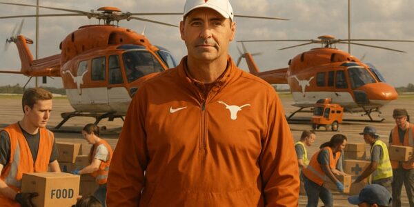 HEARTWARMING: TEXAS COACH STEVE SARKISIAN SENDS HELICOPTERS LOADED WITH AID TO JAMAICA, DECLARING: “KINDNESS SHOULD TRAVEL FASTER THAN THE STORM.” 🌪️🏈