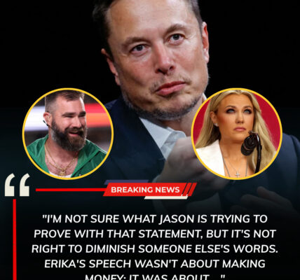 REAKING: Elon Musk Responds to Jason Kelce’s Candid Statement Exposing Erika Kirk’s Speech at Ole Miss as a Calculated Fundraising Stunt