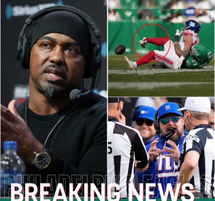 BREAKINGNEWS: Hall of Famer Brian Dawkins calls out NFL officials after brutal injury to Giants RB Cam Skattebo — “This wasn’t a mistake. This was blatant bias!”