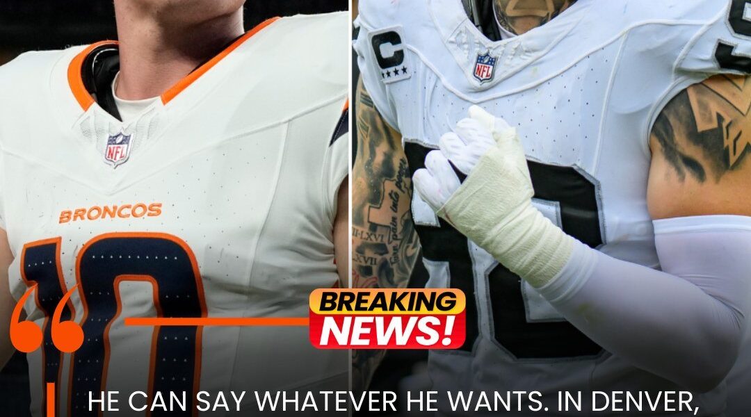 BREAKING: After being challenged by Maxx Crosby on X, quarterback Bo Nix delivered a powerful response.👇