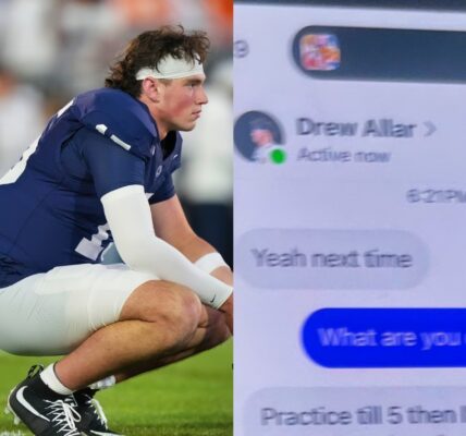 Penn State QB Drew Allar's "Freaky" Snapchat Messages Have Allegedly Been Exposed, And Let's Just Say He "Takes Things Fast" [PHOTO]
