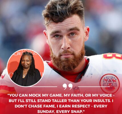 BREAKING NEWS: “HE’S JUST A FOOTBALL PLAYER.” — Whoopi Goldberg’s On-Air Comment Sparks Firestorm After Travis Kelce’s Powerful Response Goes Viral