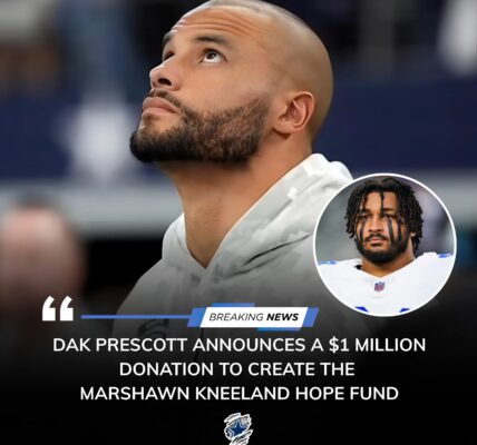 Dak Prescott’s $1 Million Promise: Honoring Marshawn Kneeland with Heart and Purpose 💙🏈