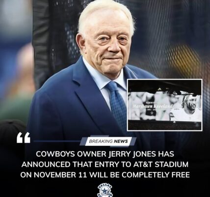 Jerry Jones Opens AT&T Stadium for Marshawn Kneeland Memorial — “No Ticket Needed for Family” 💙🏈