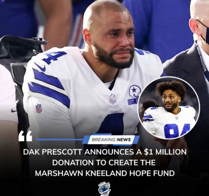💙🏈 Dak Prescott’s $1 Million Tribute: A Heartfelt Promise to Honor Marshawn Kneeland’s Legacy💫