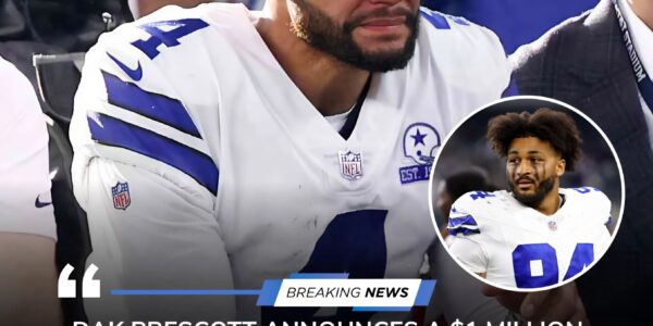 💙🏈 Dak Prescott’s $1 Million Tribute: A Heartfelt Promise to Honor Marshawn Kneeland’s Legacy💫