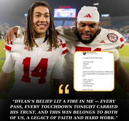 TJ Lateef Breaks Out, Honors Dylan Raiola in Nebraska’s Thrilling Win Over UCLA