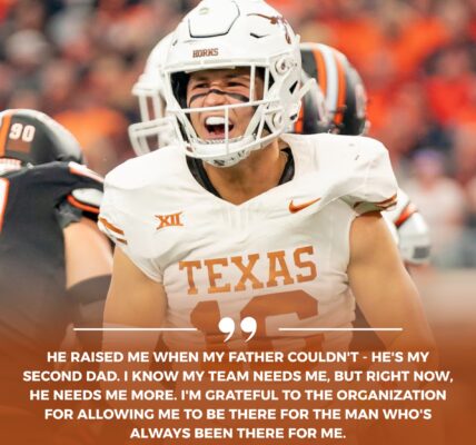 💔 HEARTWARMING: Texas Longhorns Safety Michael Taaffe Misses Game After Family Tragedy — “He Raised Me When My Father Couldn’t.”