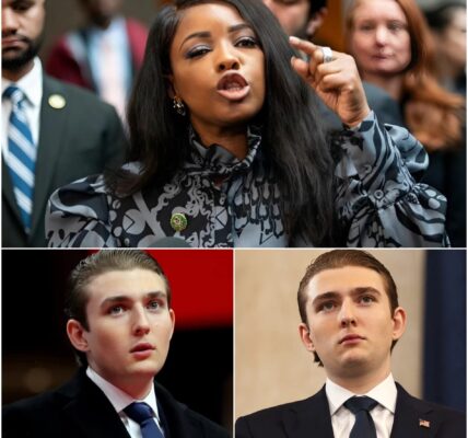 Barron Trump CHALLENGES Jasmine Crockett to an IQ TEST - 36 seconds later, she UNSEALED a letter that left him devastated...