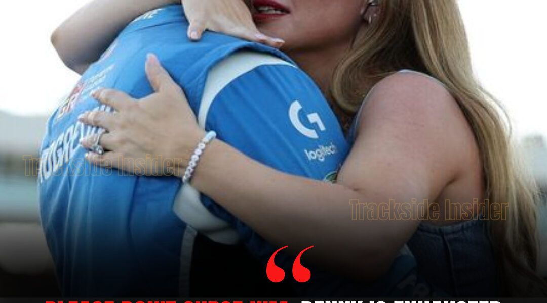 BREAKING: Denny Hamlin’s wife, Jordan Fish, finally spoke out after the NASCAR Cup Series finale — admitting Hamlin was “not okay” after days of angry fans attacking him online