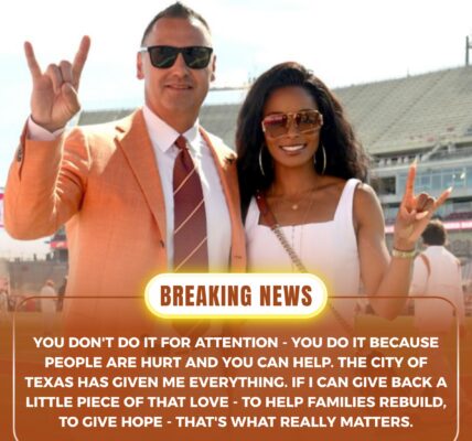 ❤️ HEART OF TEXAS: Coach Steve Sarkisian and His Wife Quietly Donate $130,000 to Tragedy Victims — “You Don’t Do It for Attention. You Do It Because People Are Hurting.”