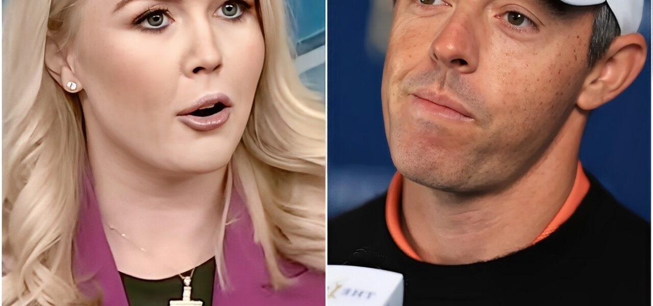 “YOU NEED TO BE SILENT!”🔴 Karoline Leavitt’s Tweet Against Rory McIlroy Backfires Spectacularly as He Reads Every Word on Live TV, Turning the Nation’s Eyes and Leaving the Studio in Absolute Silence!!