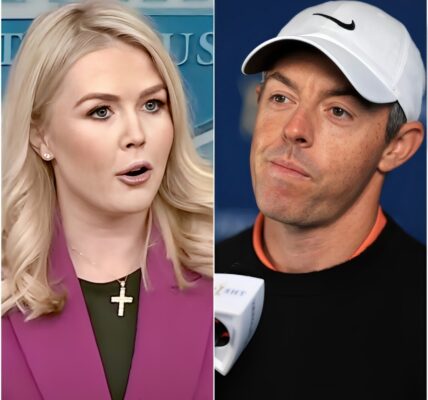 “YOU NEED TO BE SILENT!”🔴 Karoline Leavitt’s Tweet Against Rory McIlroy Backfires Spectacularly as He Reads Every Word on Live TV, Turning the Nation’s Eyes and Leaving the Studio in Absolute Silence!!