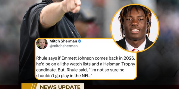 Matt Rhule Hints Emmett Johnson Could Dominate 2026 College Football — But Questions NFL Future!